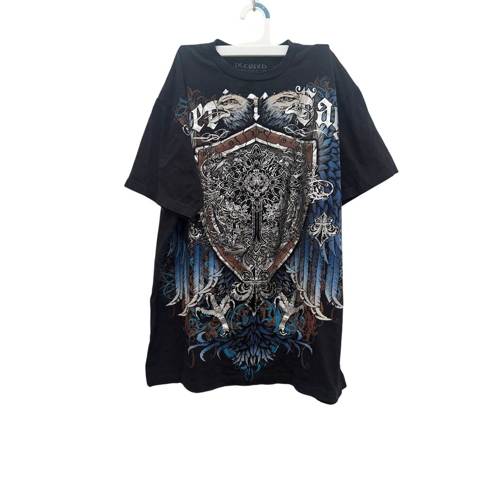 DE.CØDED Men's American Eagle Shield Graphic T-Shirt - XL